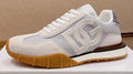 Dolce & Gabbana White & Gray Gum Sole Sneakers