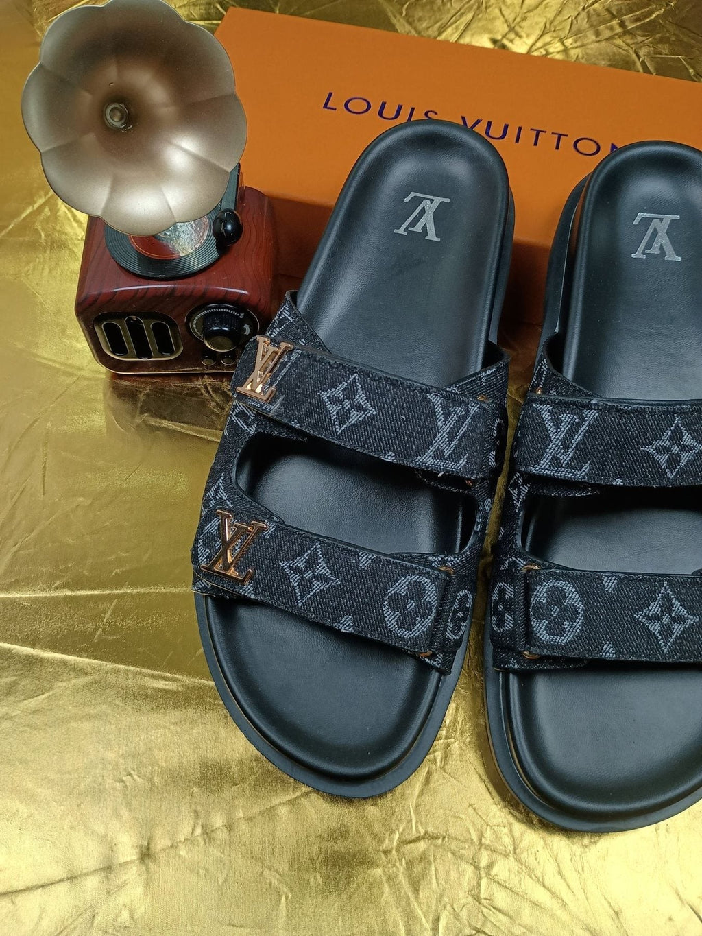 Louis Vuitton Double-Strap Slide Sandals