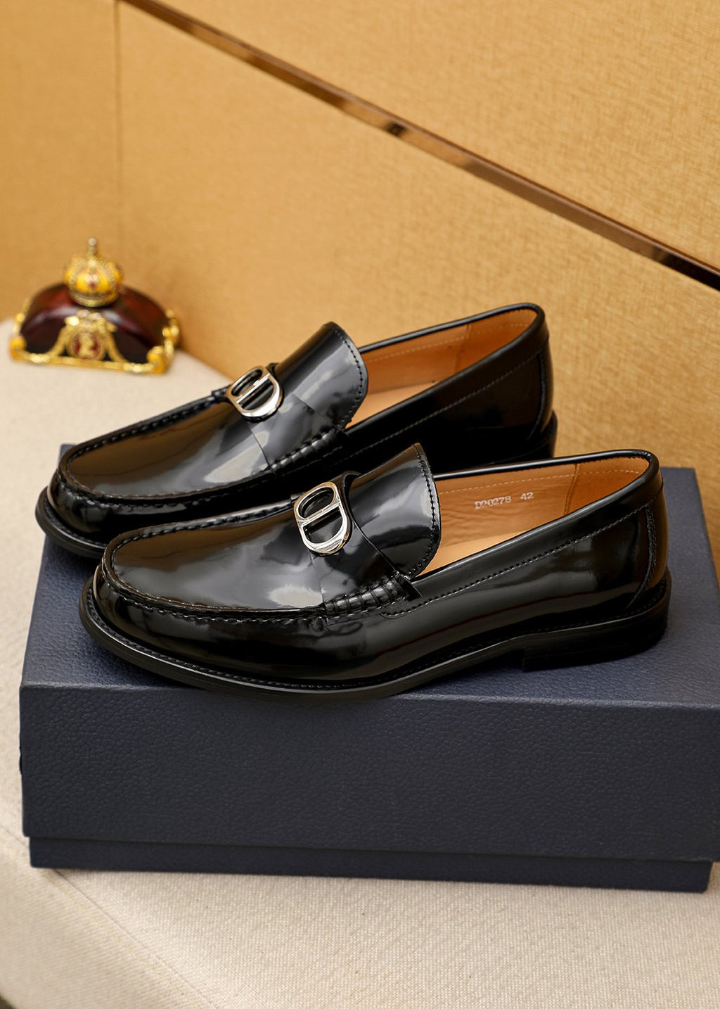 Dior Black Leather Loafers
