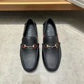 Gucci Black Stripe Bit Loafers