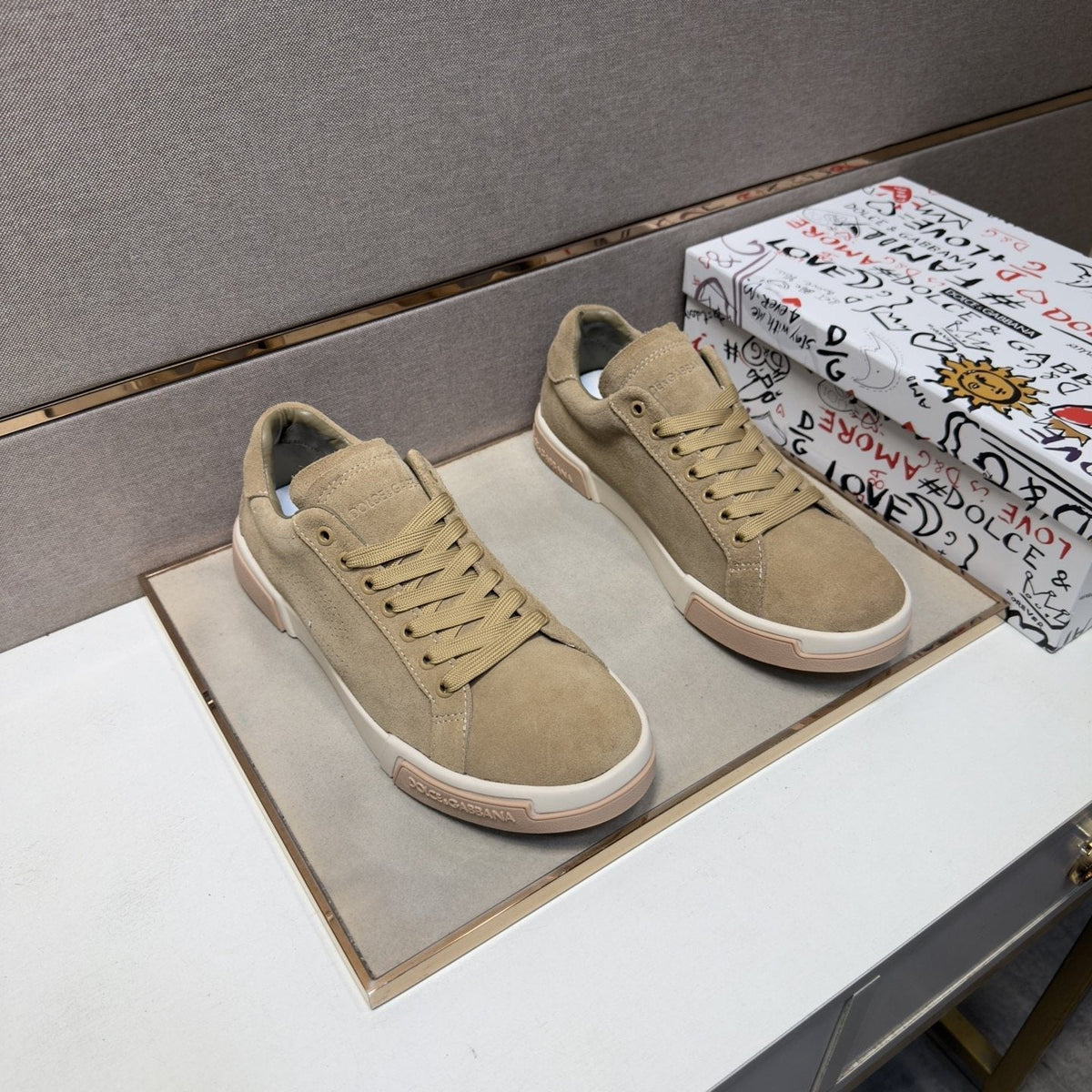 Dolce & Gabbana Men's Panel Low-Top Sneakers
