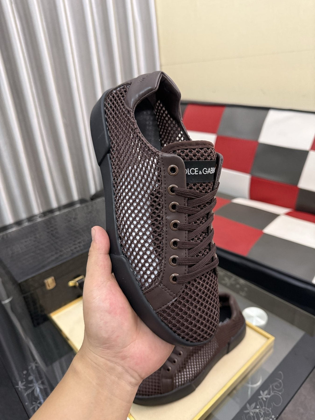Dolce & Gabbana Perforated Low-Top Sneakers