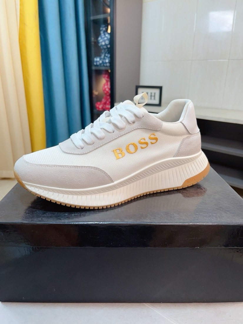Hugo Boss Panelled Low-Top Sneakers