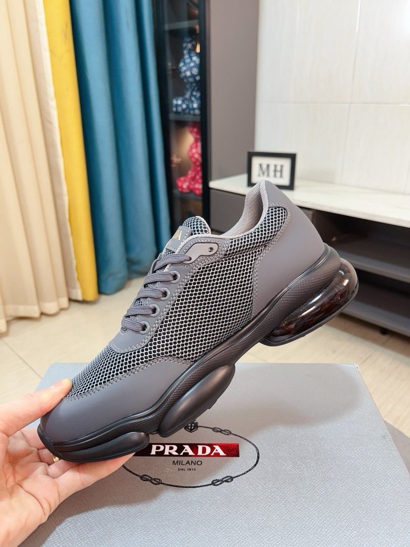 Prada Mesh Panel Men's Sneakers