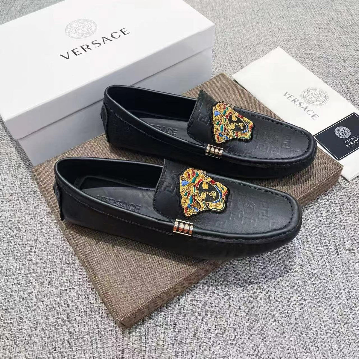 Versace Crest Loafers