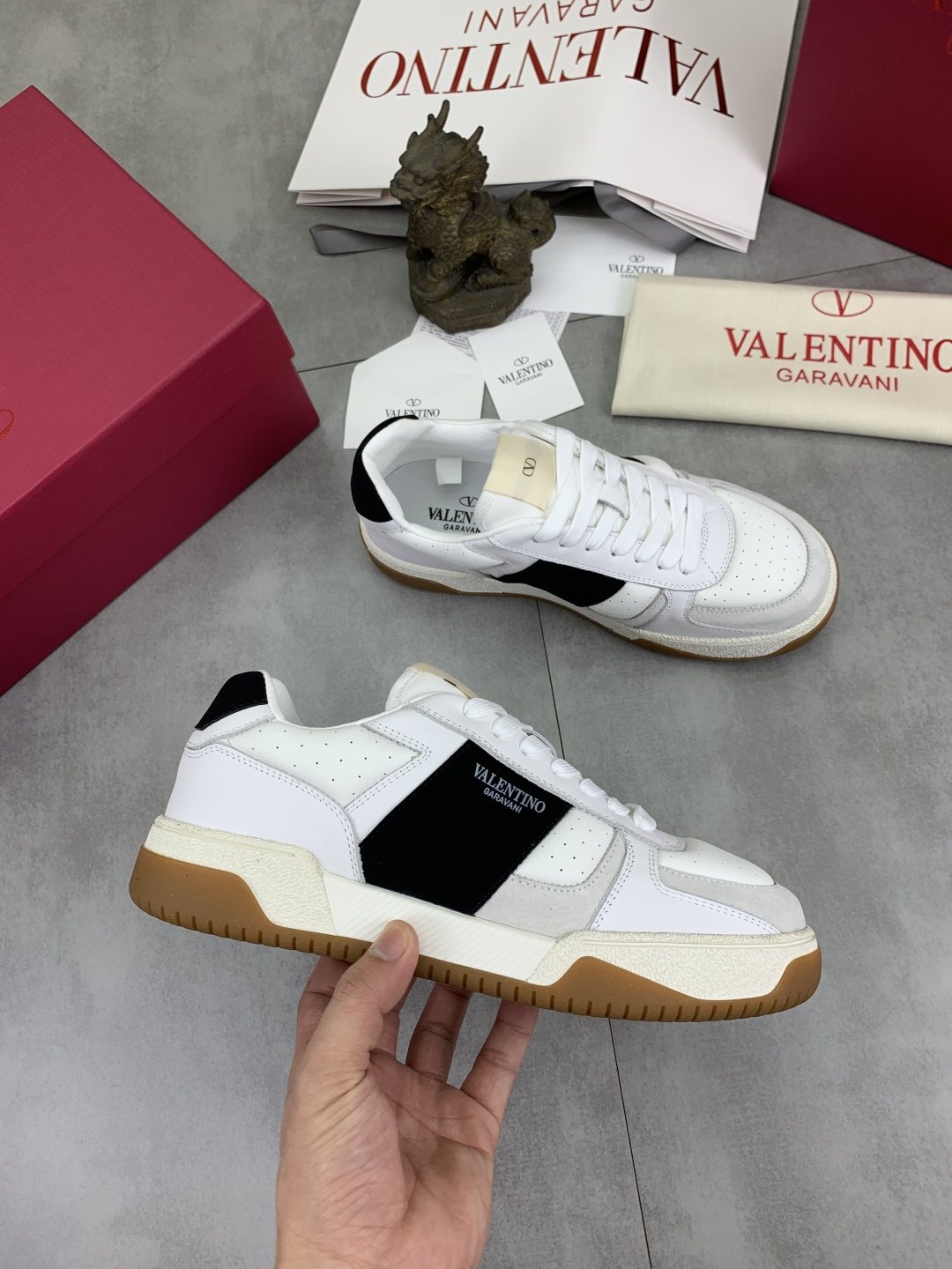 Valentino Color-Block Low-Top Sneakers