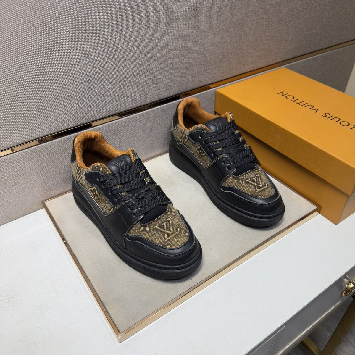 Louis Vuitton Men's Panel Low-Top Sneakers