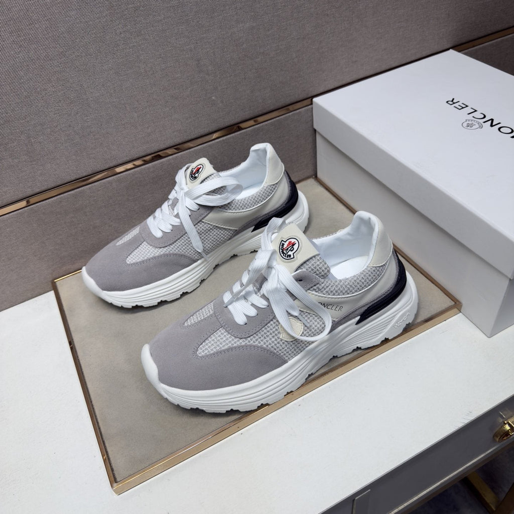 Moncler Men's Mixed-Material Low-Top Sneakers