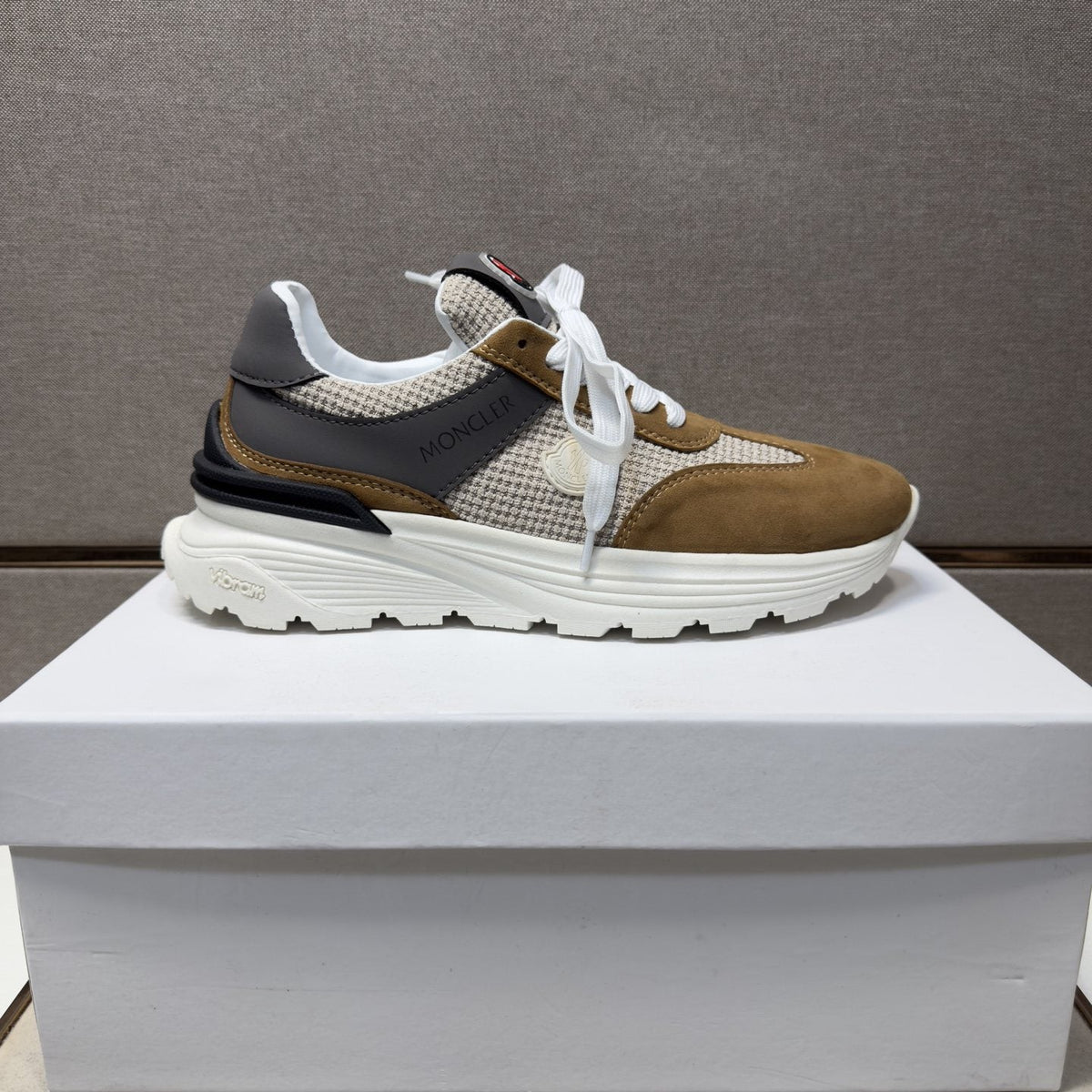 Moncler Men's Mixed-Material Low-Top Sneakers