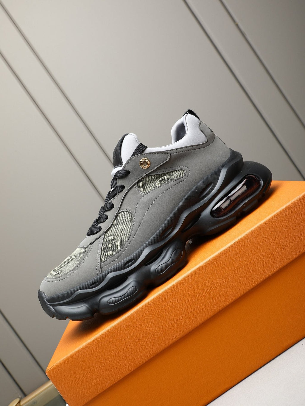Louis Vuitton Patterned Panel Chunky Sneakers