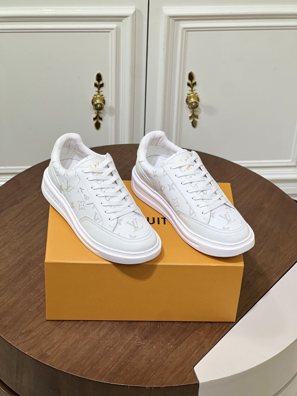 Louis Vuitton Textured Low-Top Sneakers