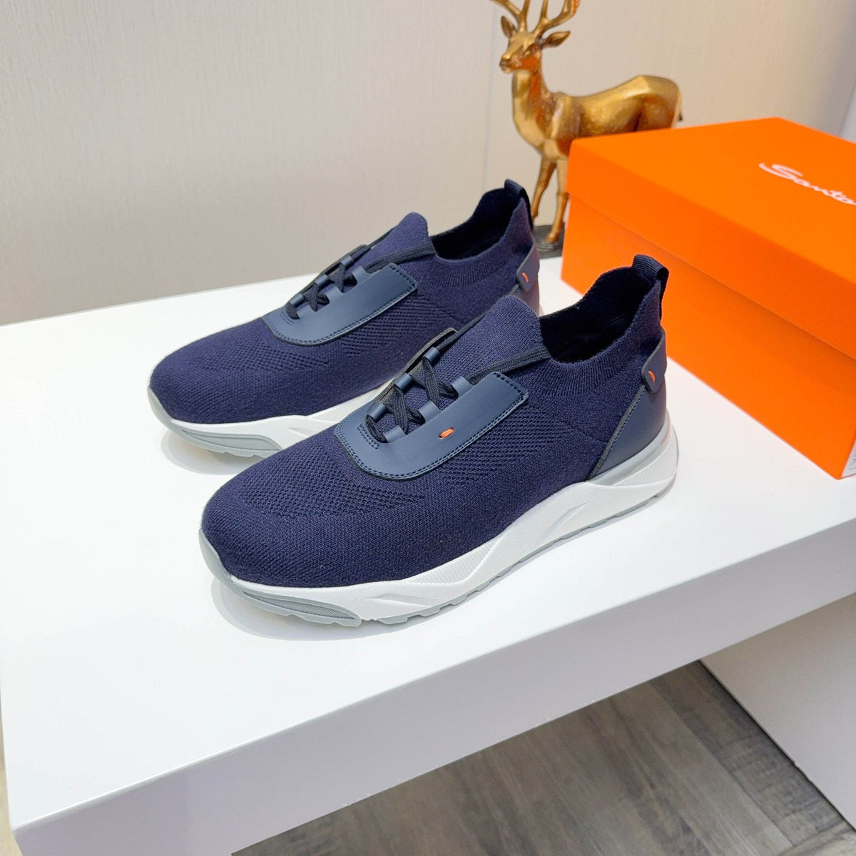 Santoni Knit Low-Top Sneakers