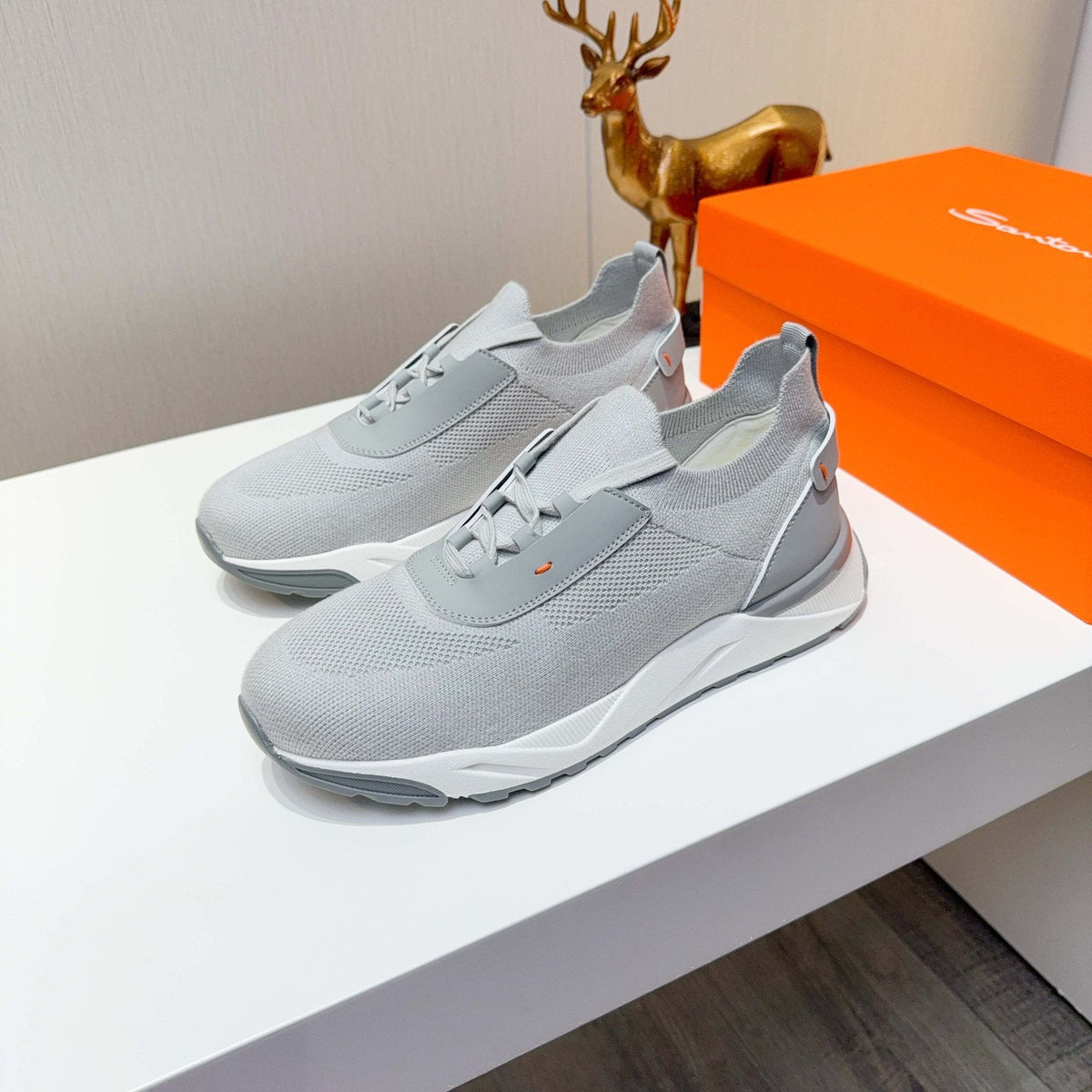 Santoni Knit Low-Top Sneakers