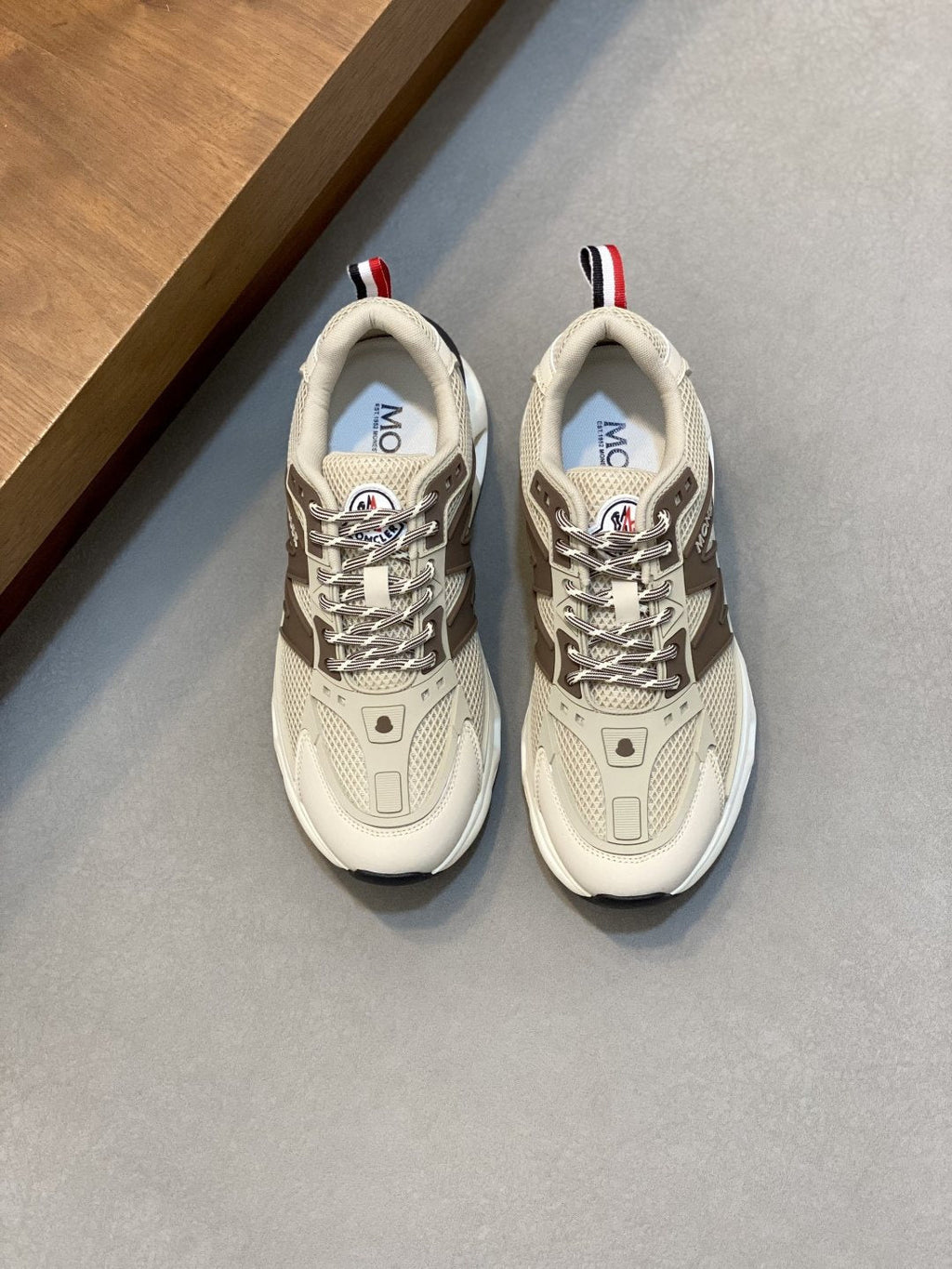 Moncler Men's Mesh Panel Sneakers - Lace-Up Closure