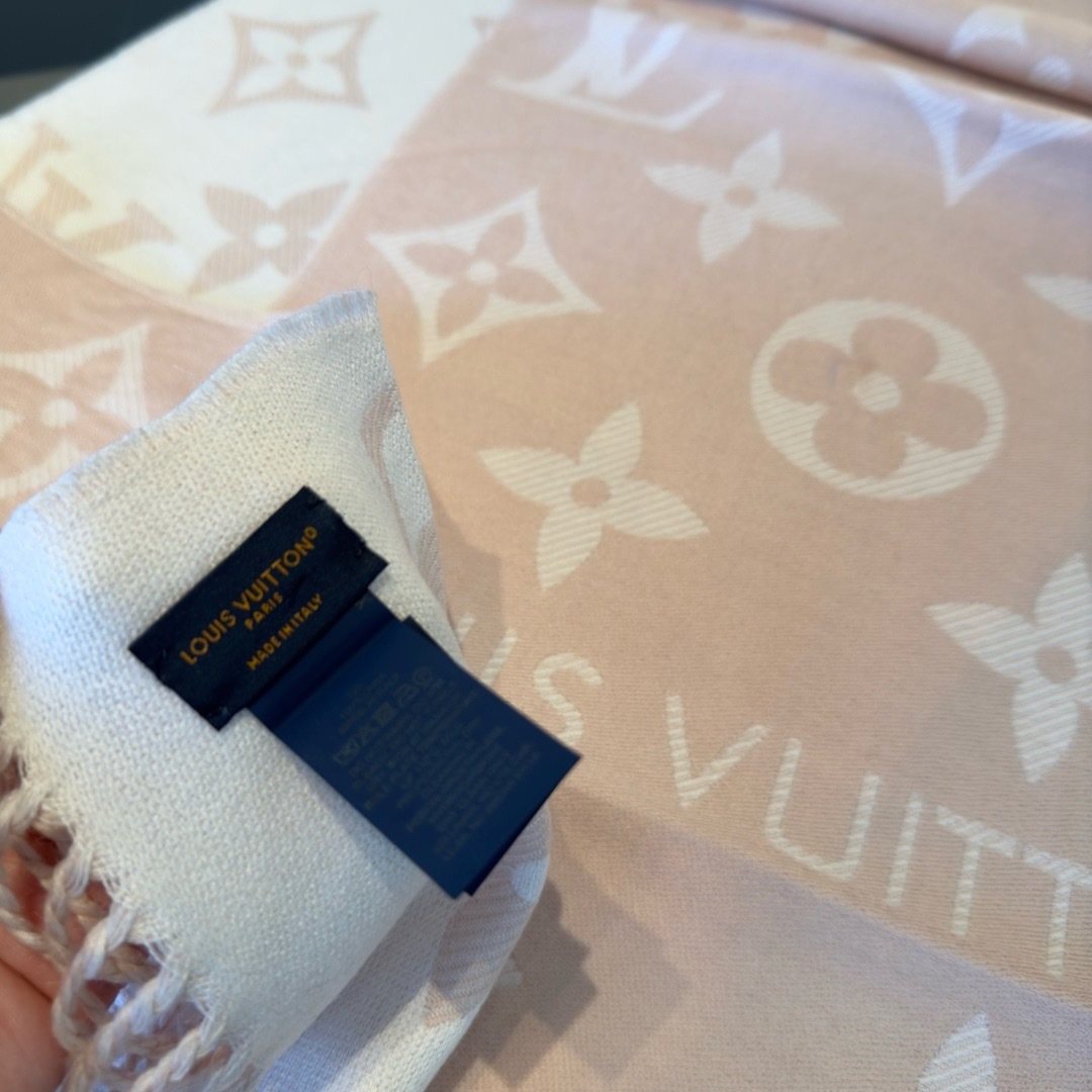 Louis Vuitton Monogram Fringe Scarf
