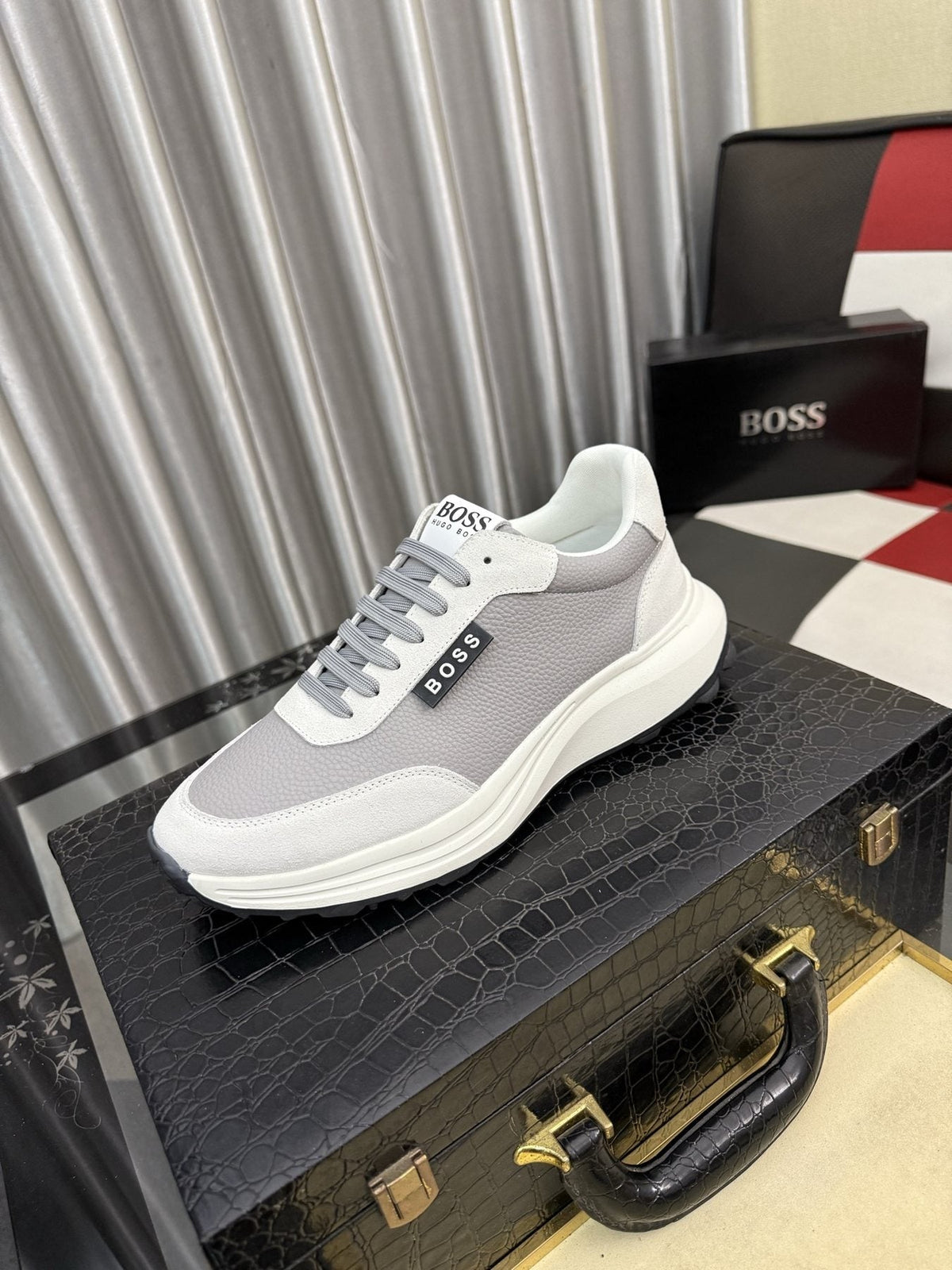 BOSS Men's Panel Low-Top Sneakers