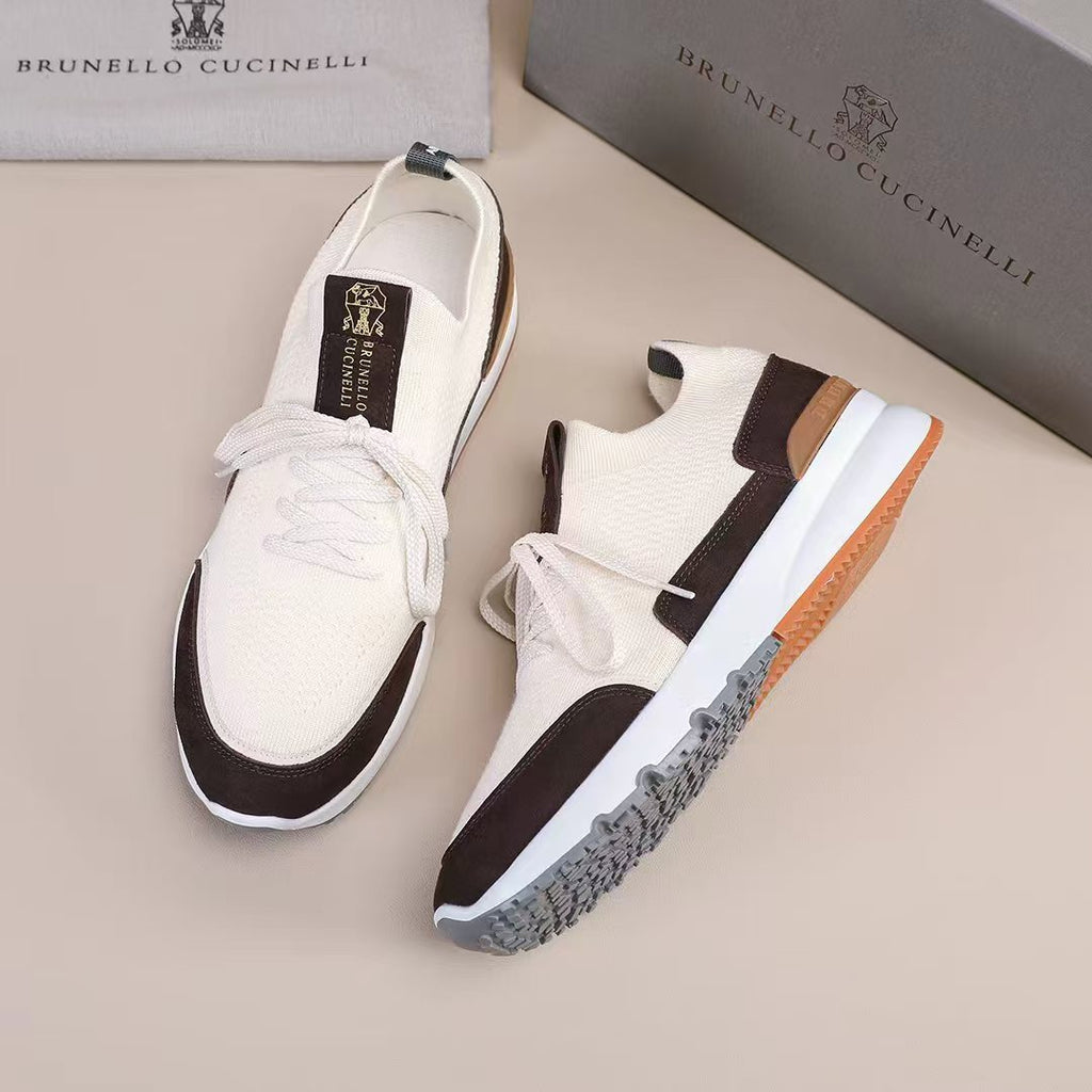 Brunello Cucinelli Contrast Low-Top Sneakers