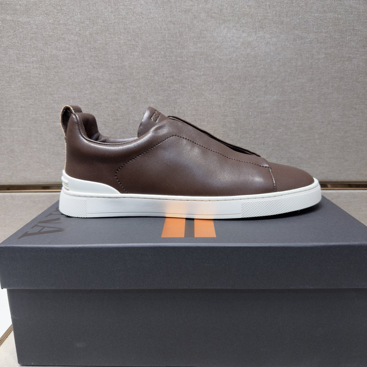 Zegna Men's Low-Top Slip-On Sneakers