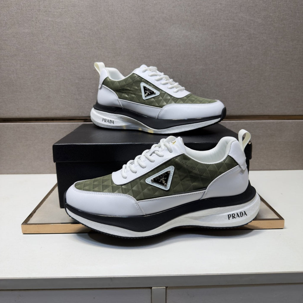 Prada Quilted Panel Sneakers