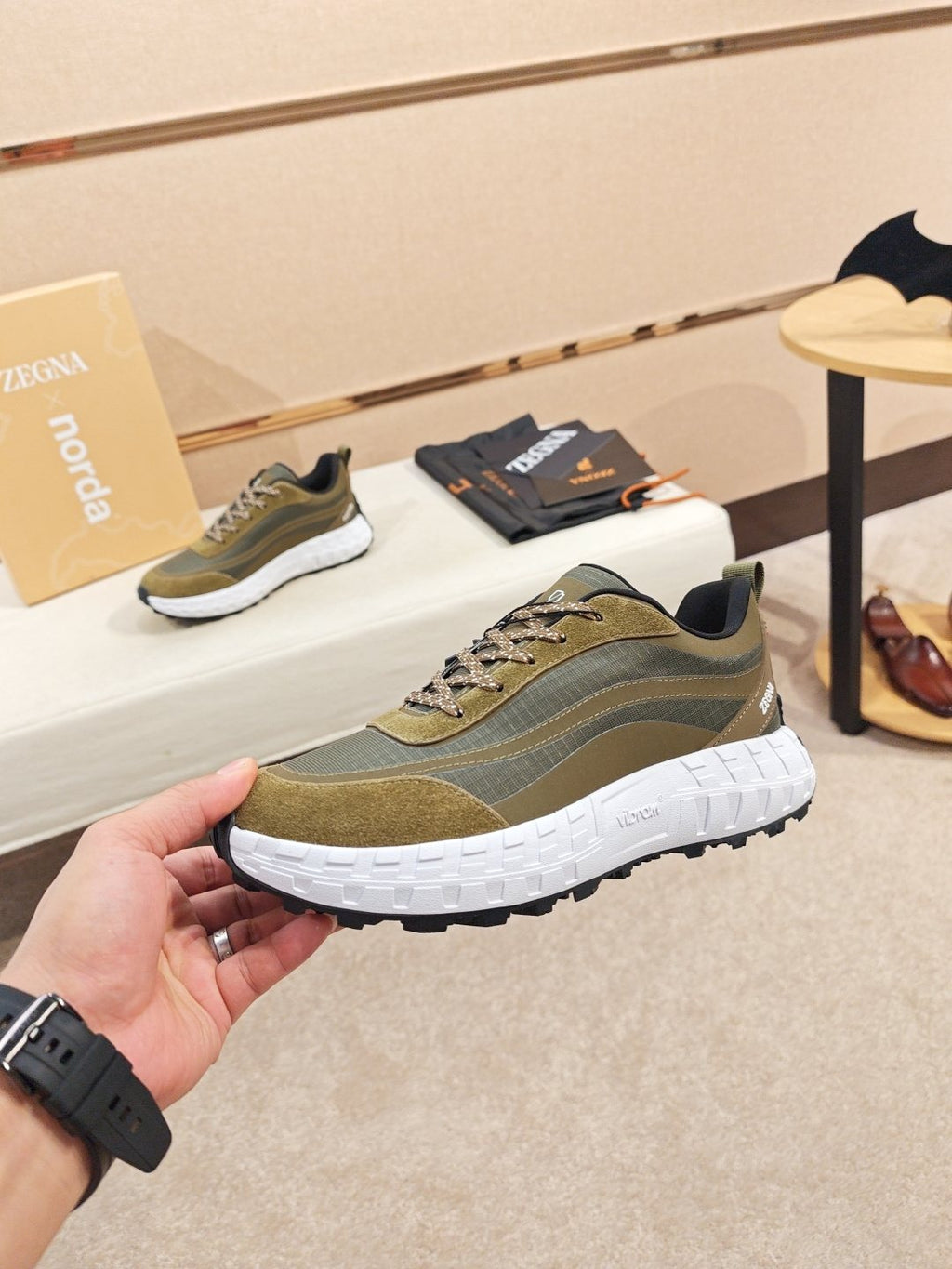 ZEGNA Paneled Low-Top Sneakers