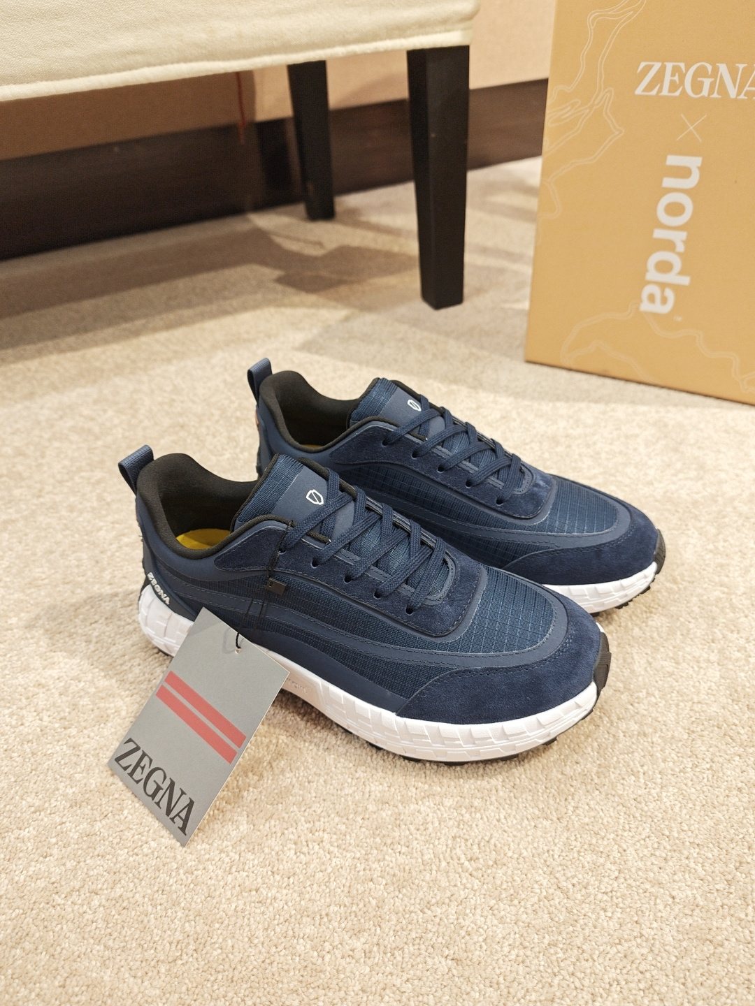 ZEGNA Paneled Low-Top Sneakers