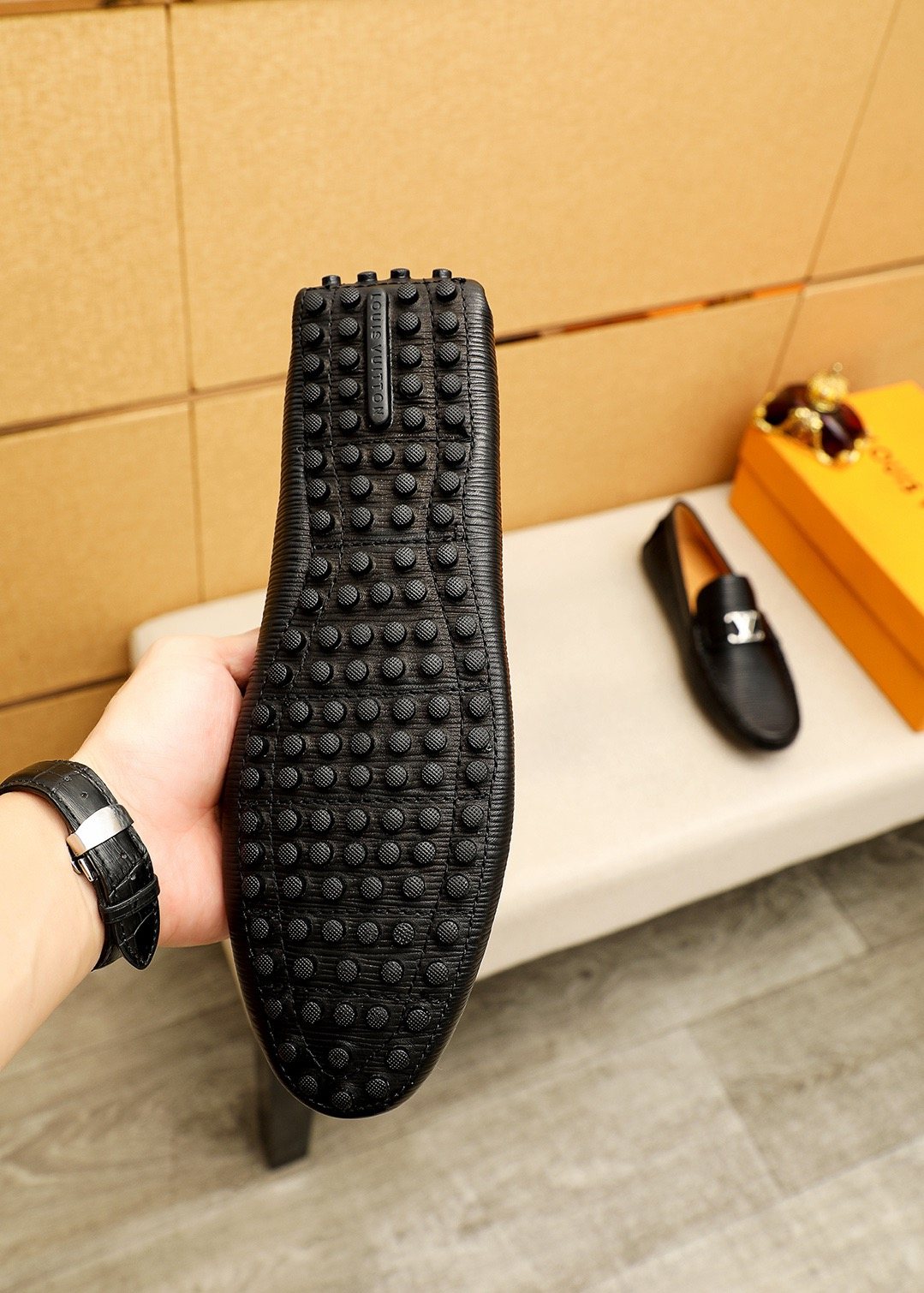 Louis Vuitton Textured Driving Shoes