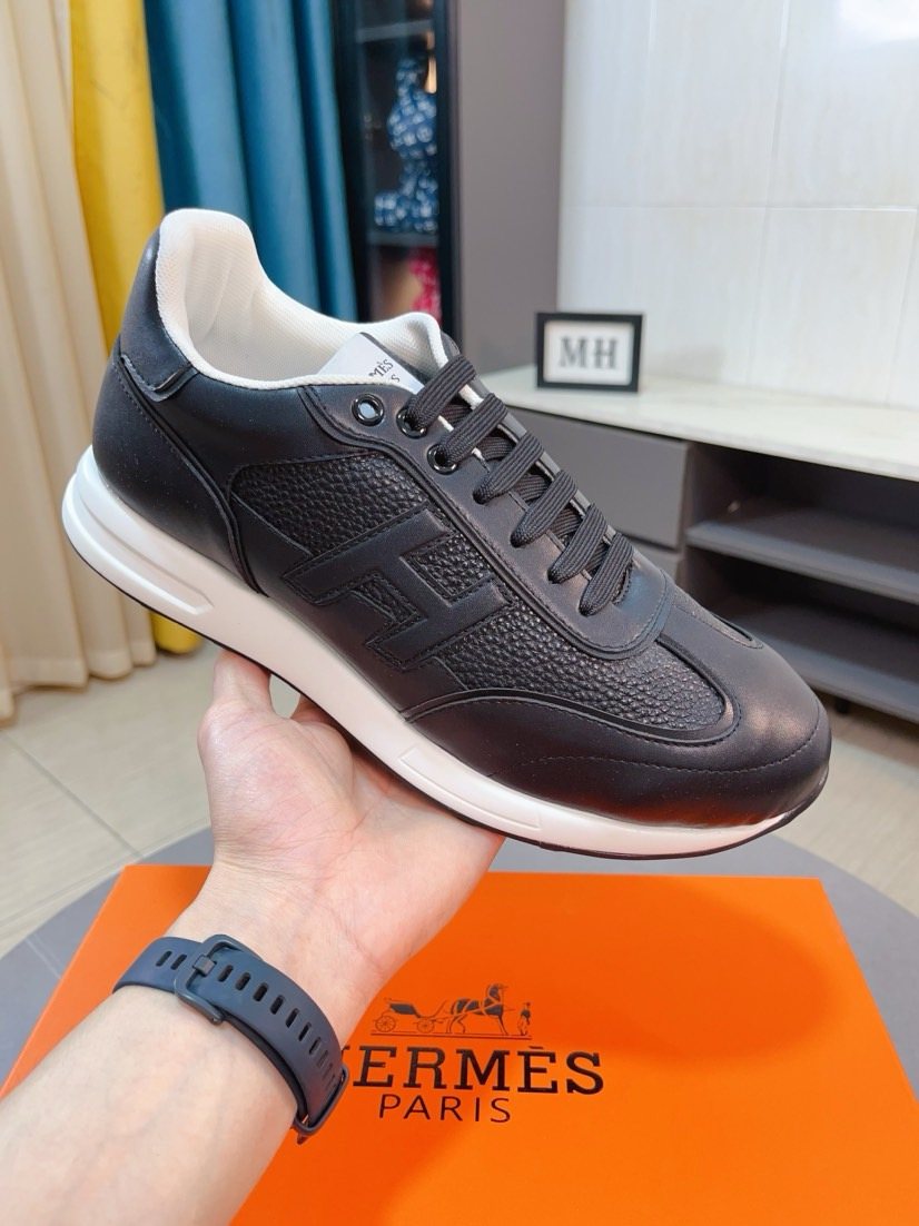 Hermès H-Panel Low-Top Sneakers