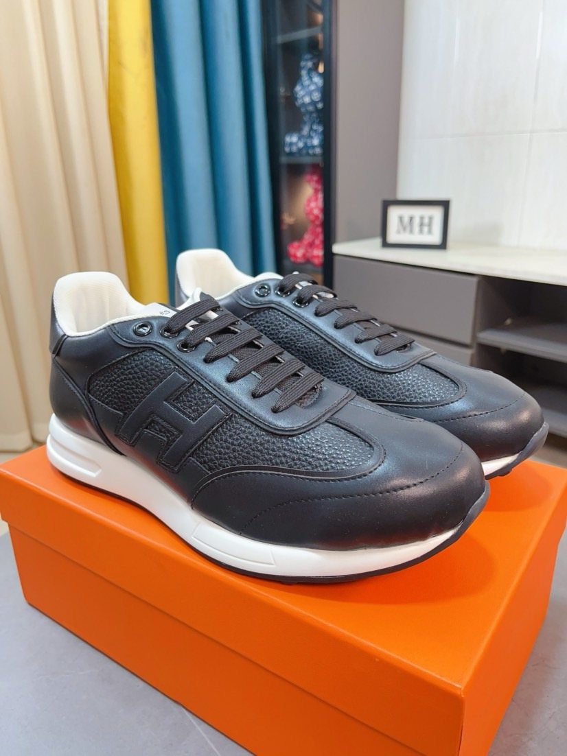 Hermès H-Panel Low-Top Sneakers